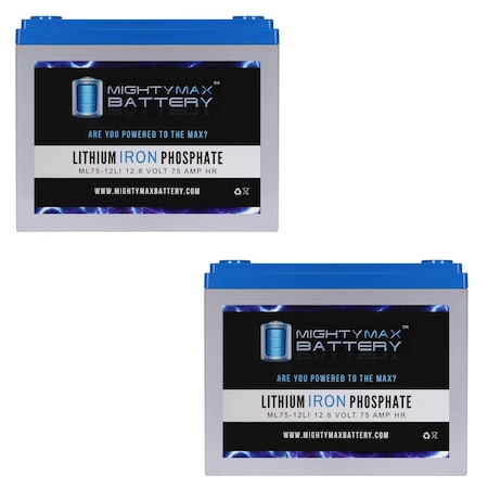 12V 75AH Lithium Replacement Battery Compatible with Mule MFC200-2 Pack